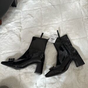 Zara black booties